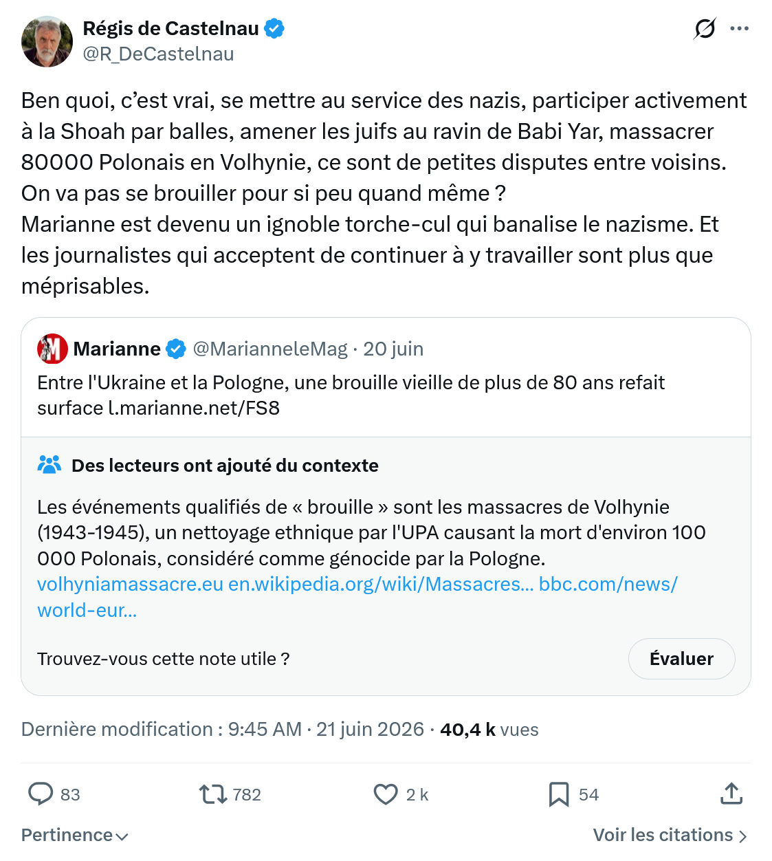 Régis de Castelnau: Ben quoi, c’est vrai, se mettre...