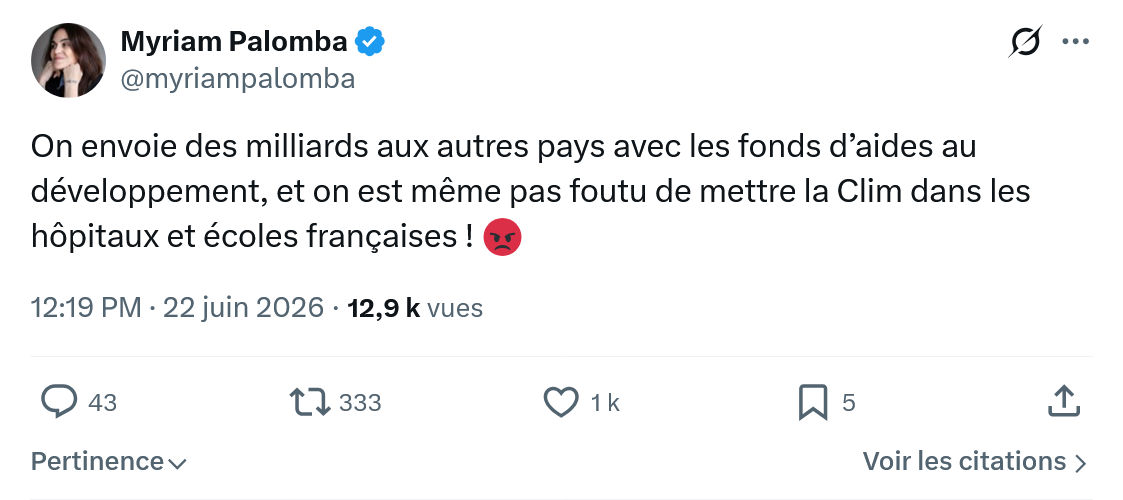 Myriam Palomba: On envoie des milliards aux autres...