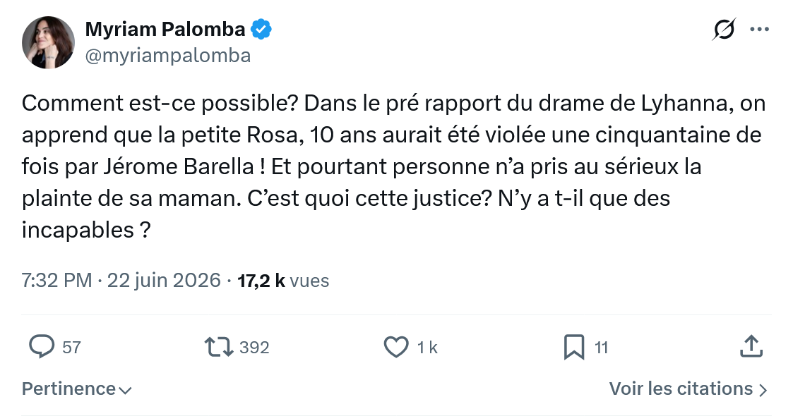 Myriam Palomba: Comment est-ce possible? Dans le...