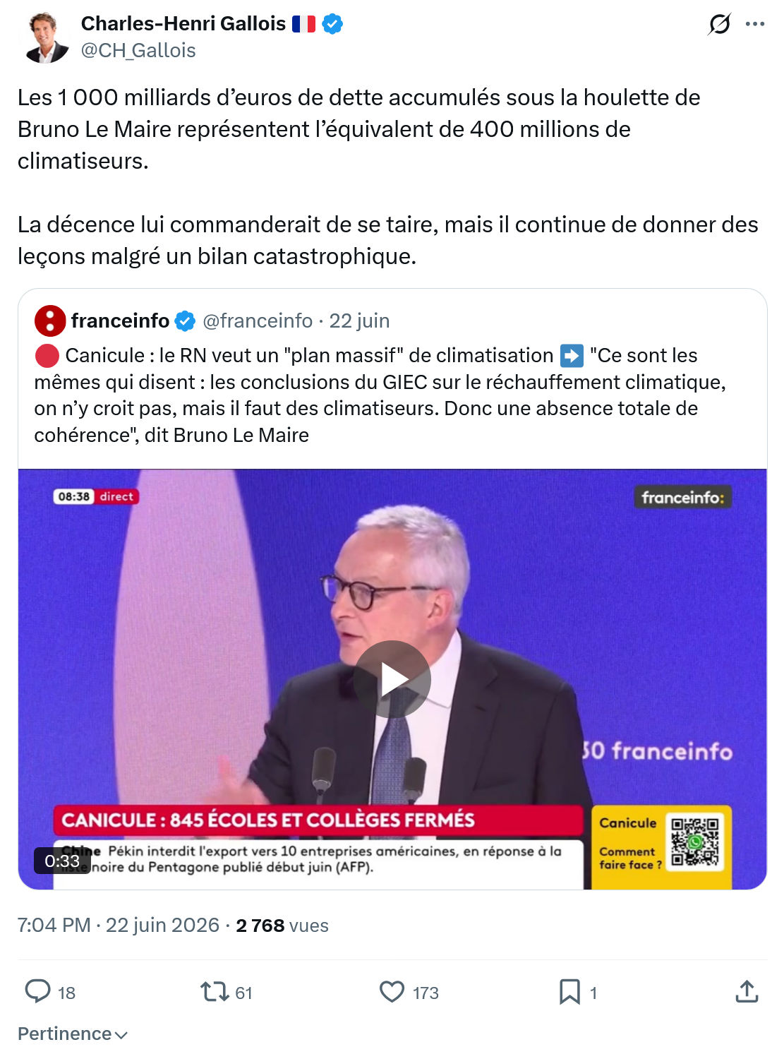 Charles-Henri Gallois: Les 1 000 milliards d’euros de...