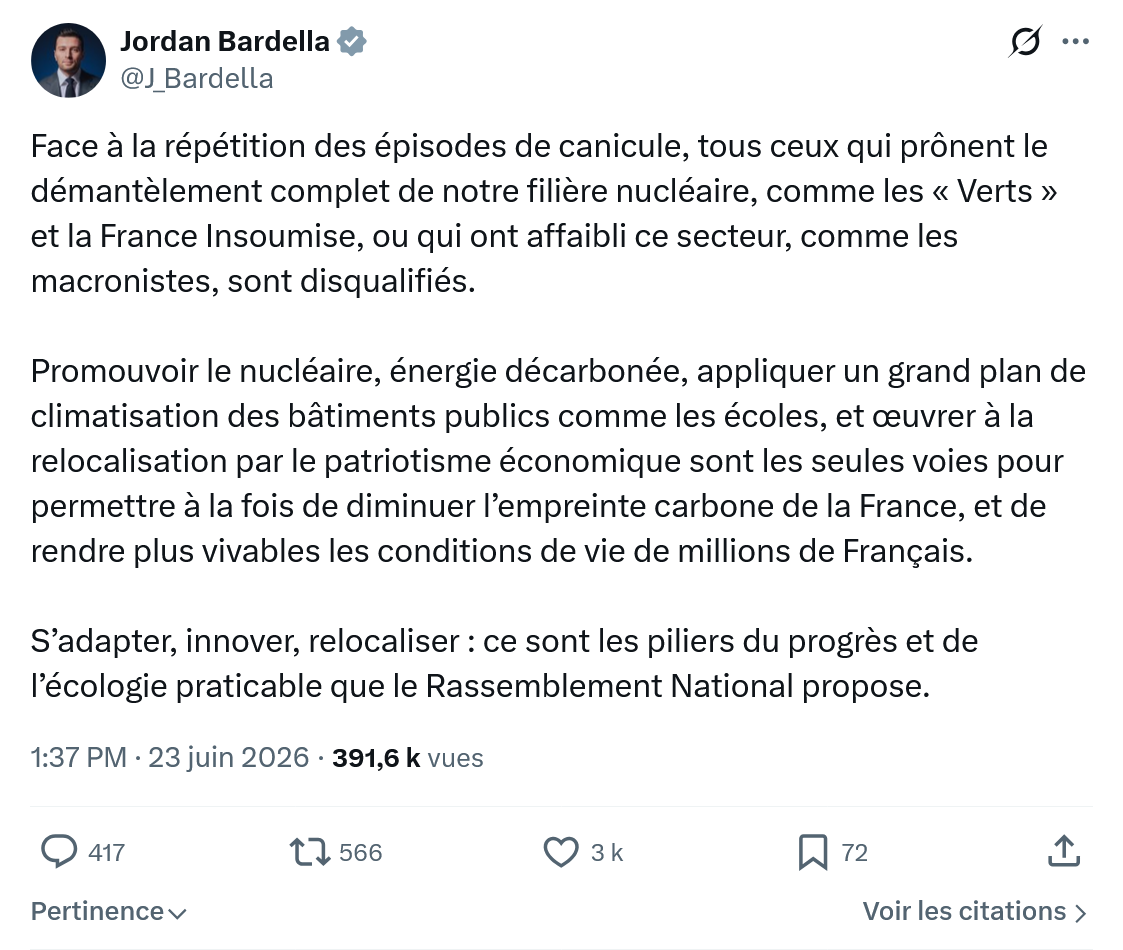 Jordan Bardella: Face à la répétition des épisodes de...