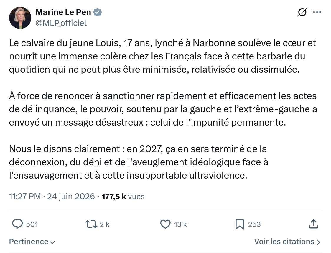 Marine Le Pen: Le calvaire du jeune Louis...