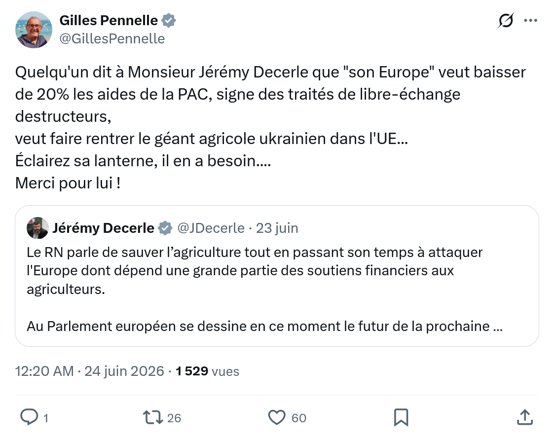 Gilles Pennelle: Quelqu'un dit à Monsieur Jérémy...