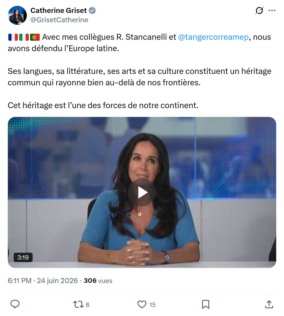 Catherine Griset: Avec mes collègues R. Stancanelli et @tangercorreamep...