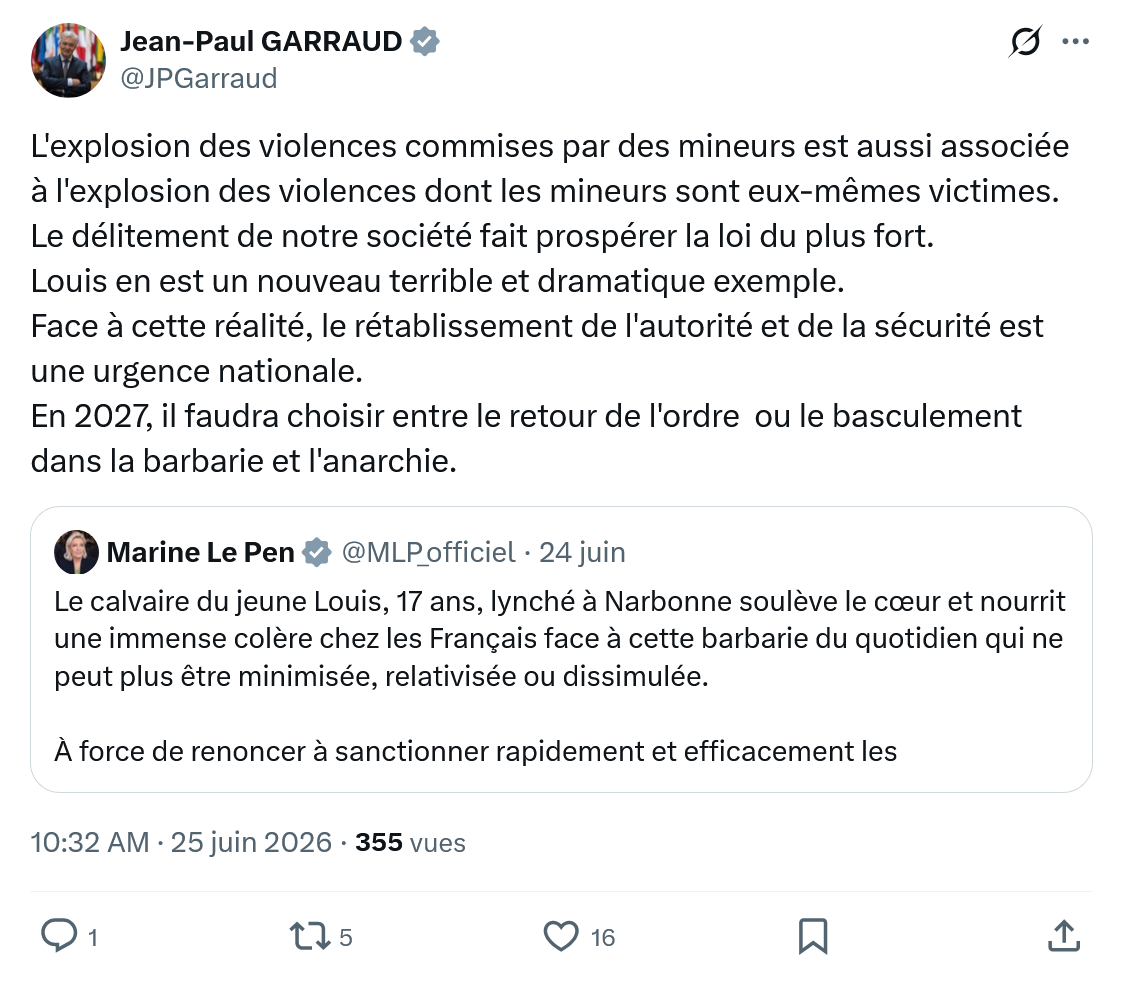 Jean-Paul Garraud: L'explosion des violences commises par des...#ActuEnFeu