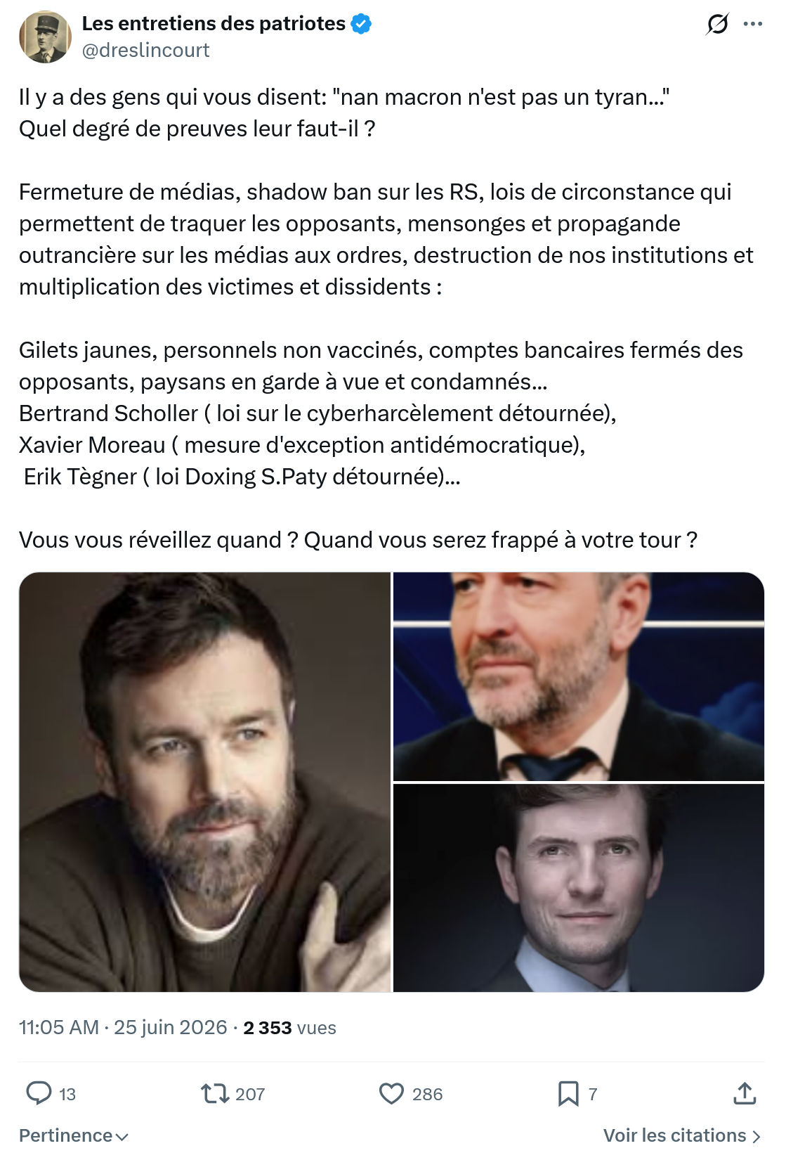 Marquis de Dreslincourt: Il y a des gens qui vous...