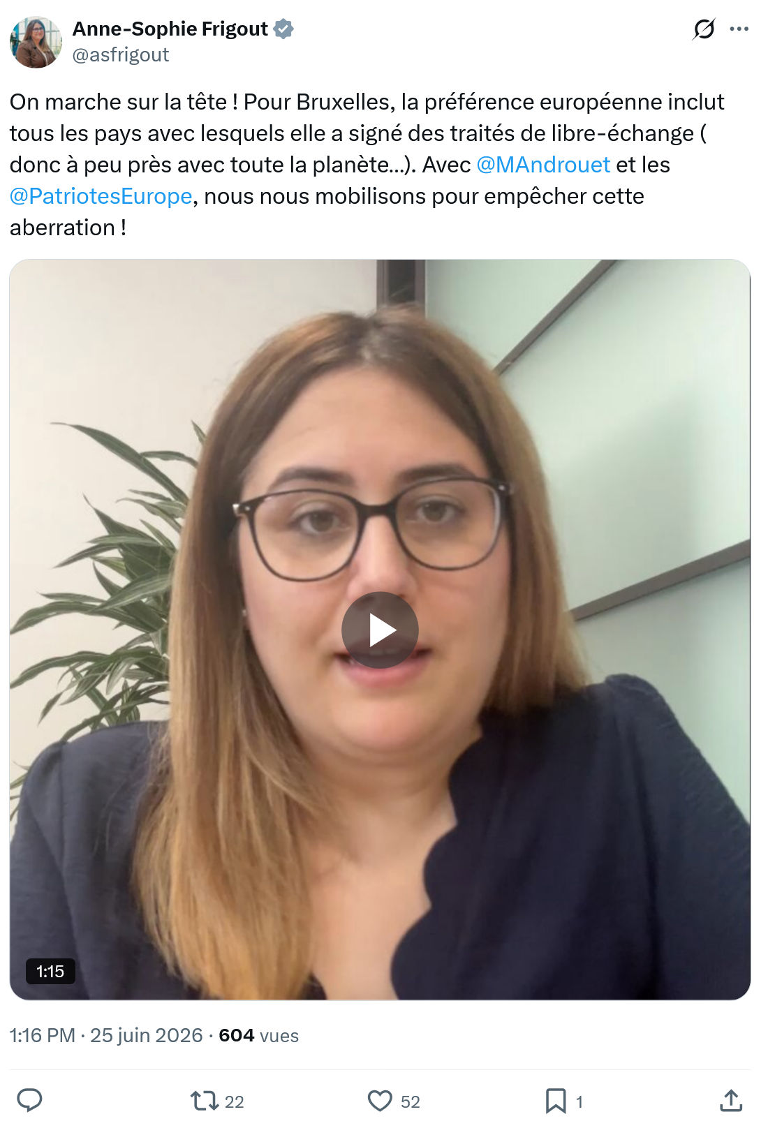 Anne-Sophie Frigout: On marche sur la tête ! Pour Bruxelles