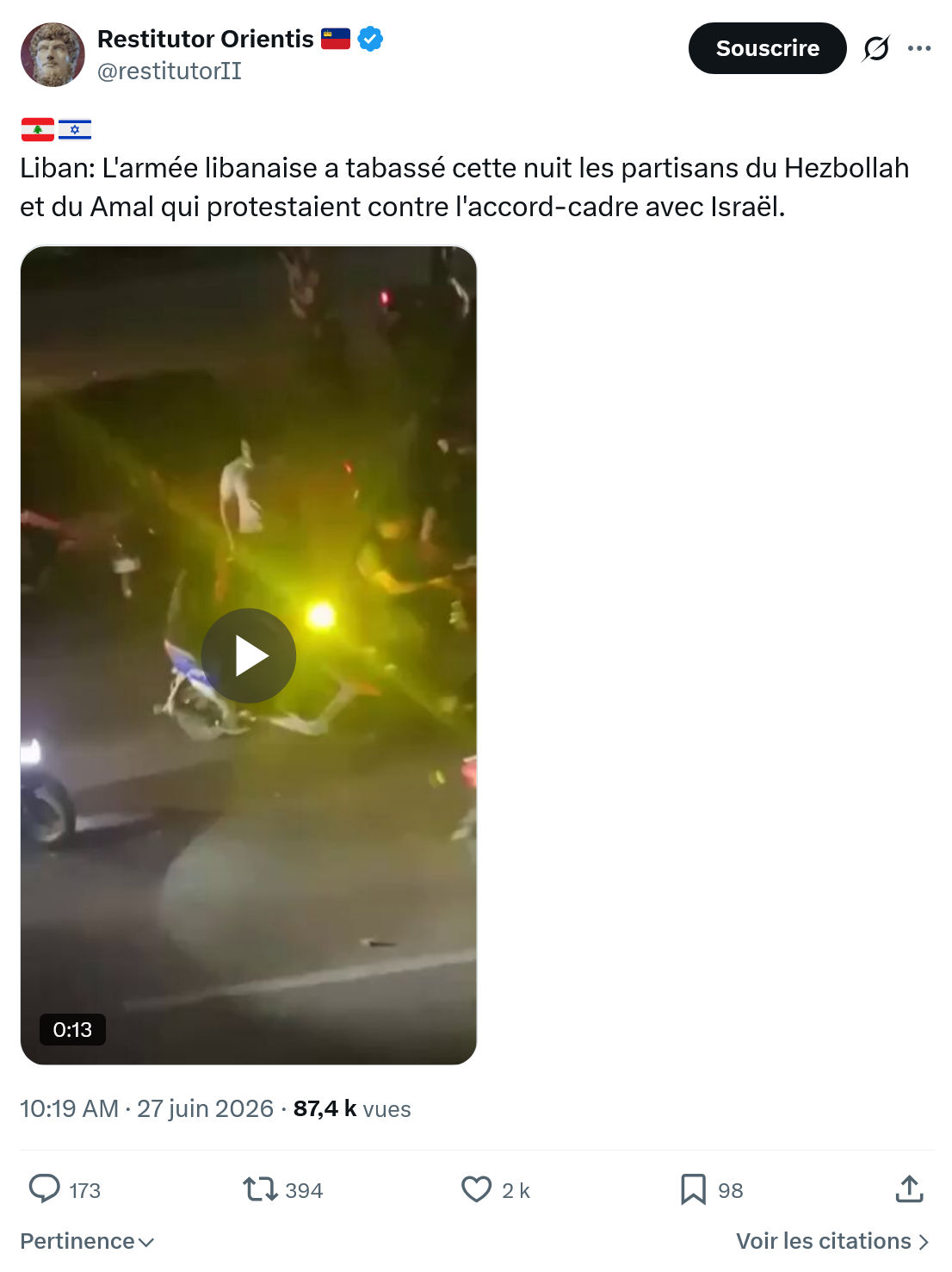 Restitutor Orientis: Liban: L'armée libanaise a tabassé...