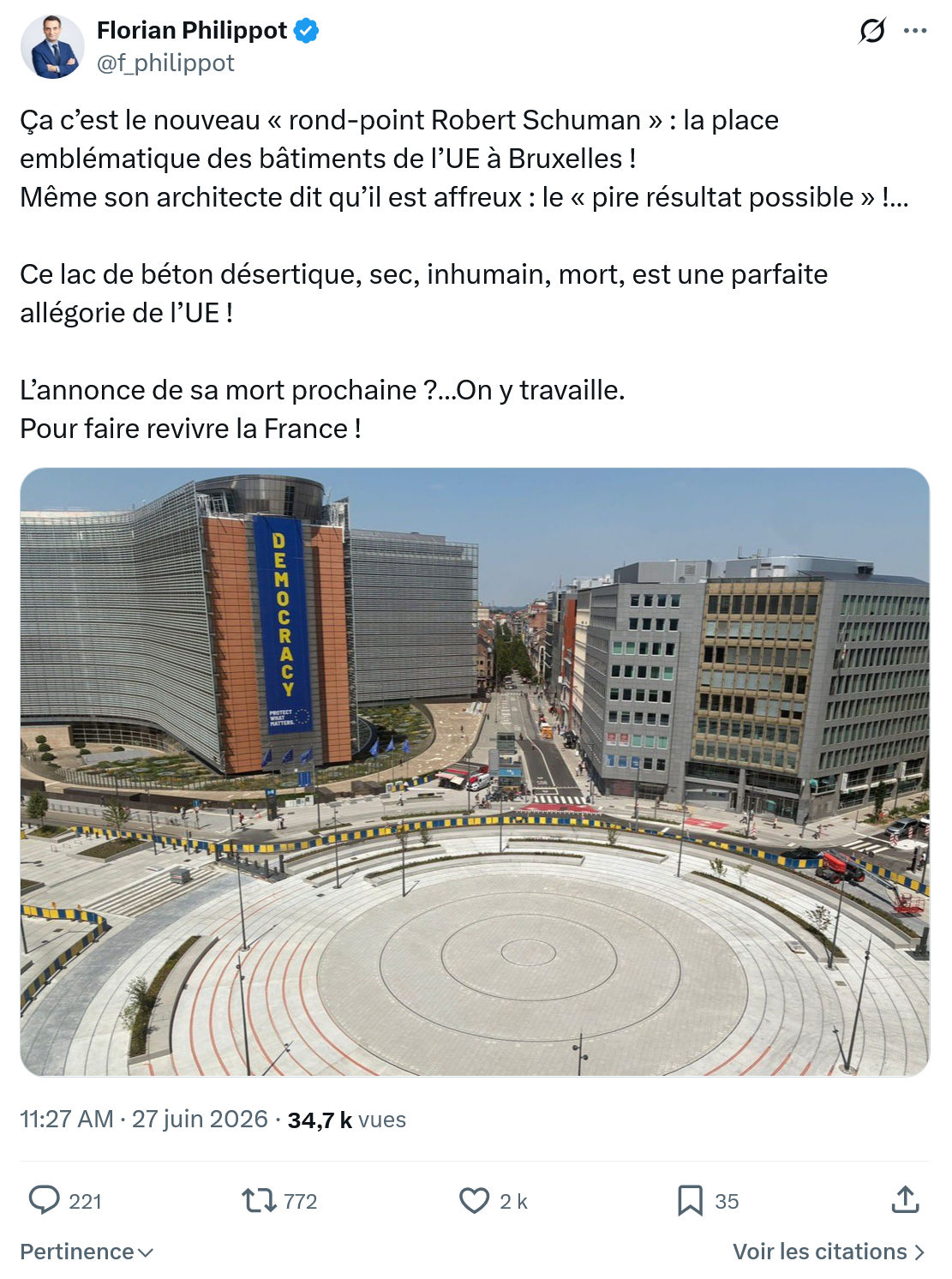 Florian Philippot: Ça c’est le nouveau...