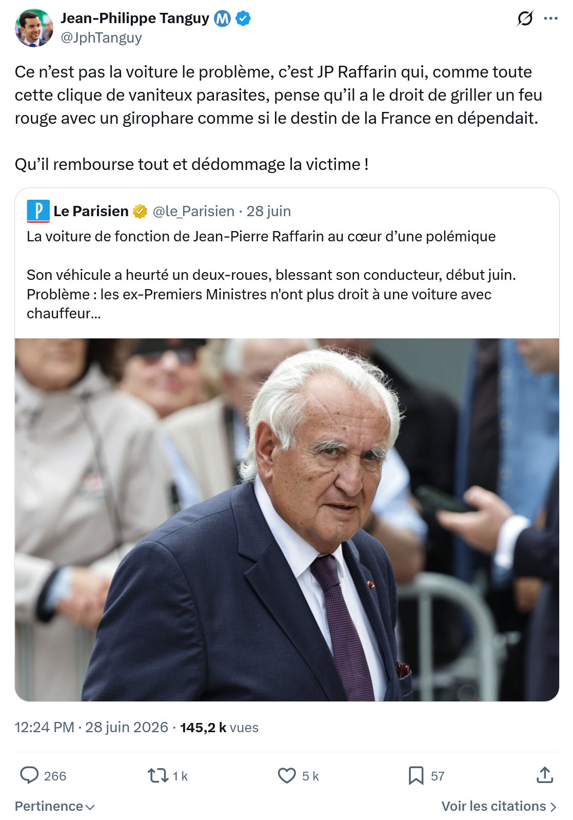 Jean-Philippe Tanguy: Ce n’est pas la voiture le problème...