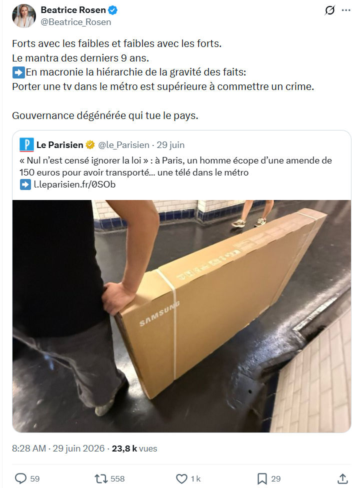 Béatrice Rosen: Forts avec les faibles et faibles avec les forts...