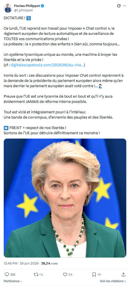 Florian Philippot: DICTATURE !...
