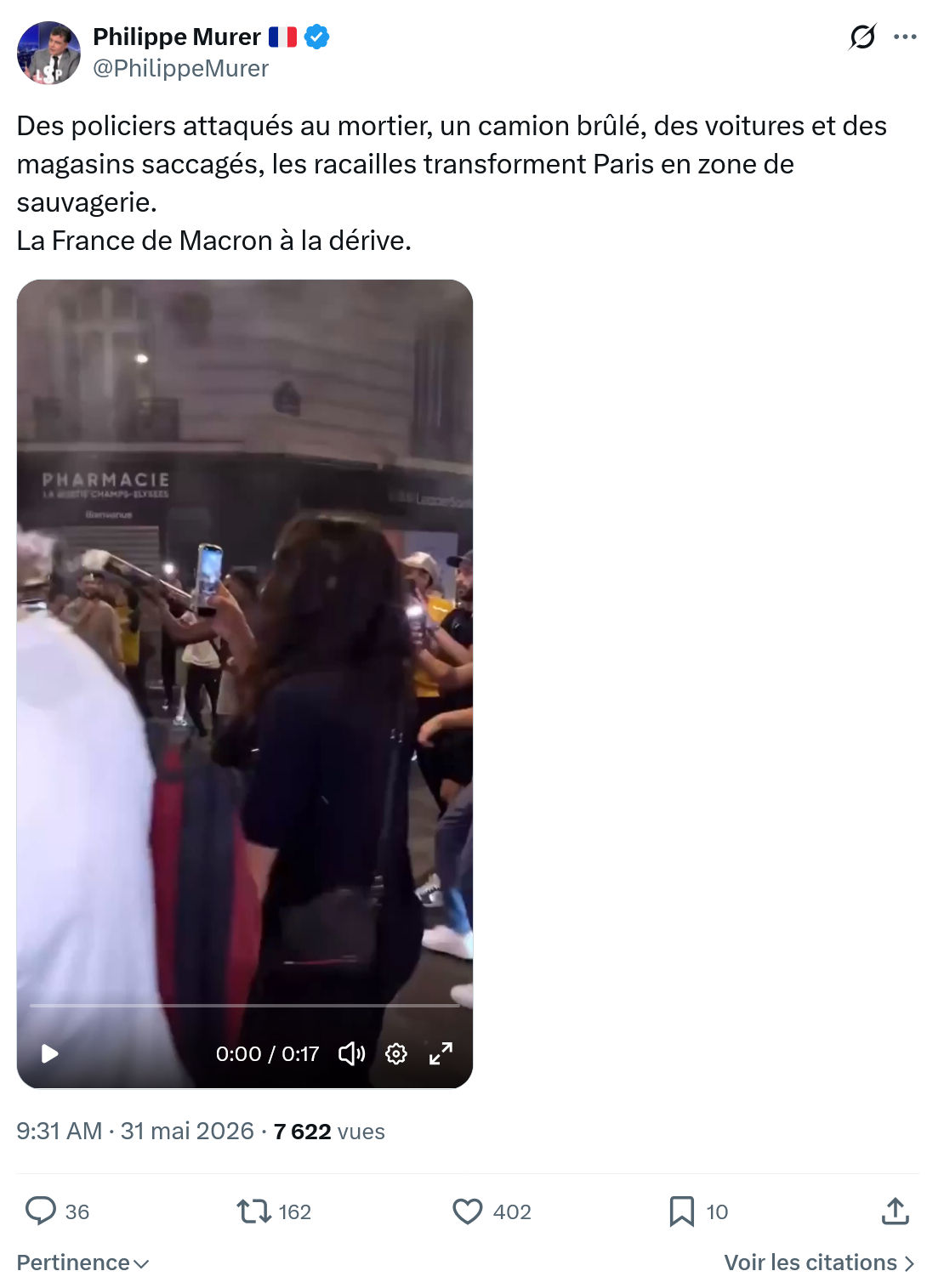 Philippe Murer: Des policiers attaqués au mortier…