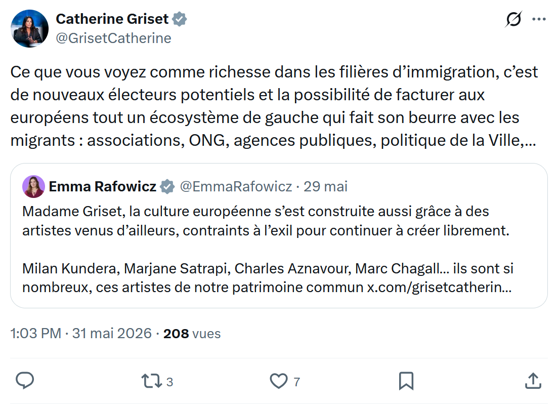 Catherine Griset: Ce que vous voyez comme richesse…