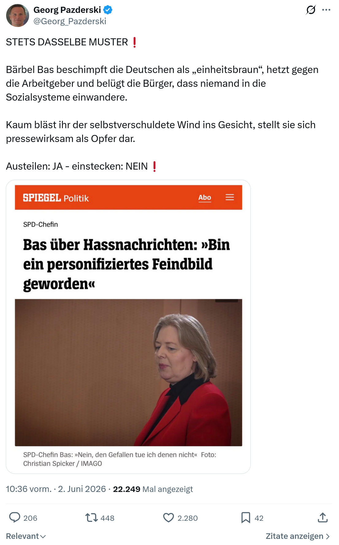 Georg Pazderski: STETS DASSELBE MUSTER❗️…
