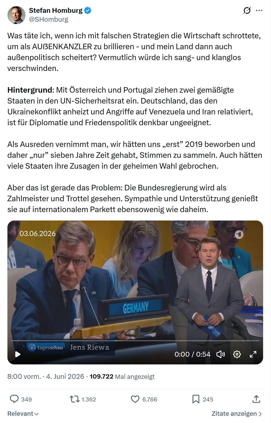 Stefan Homburg: Was täte ich…