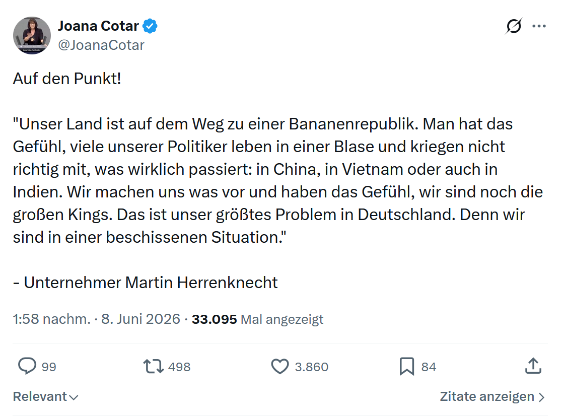 Joana Cotar: Auf den Punkt!…