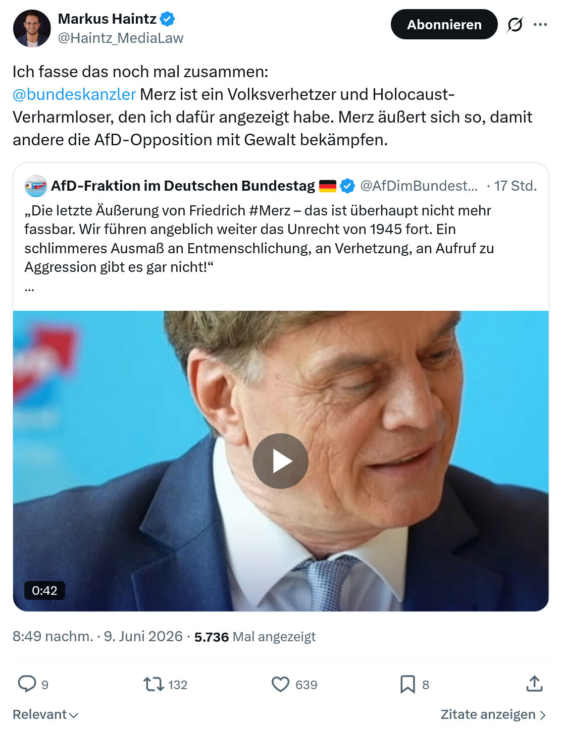 Markus Haintz: Ich fasse das noch mal zusammen…