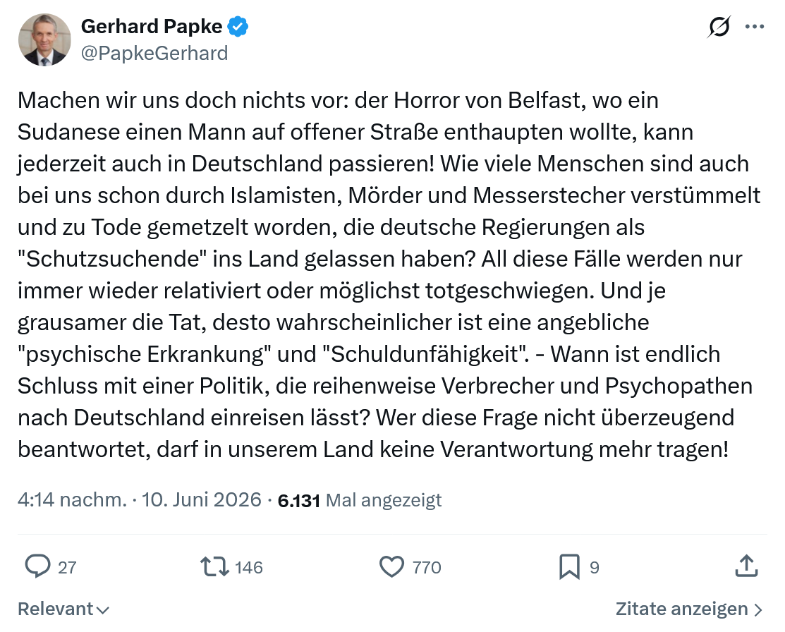 Gerhard Papke: Machen wir uns doch nichts vor…