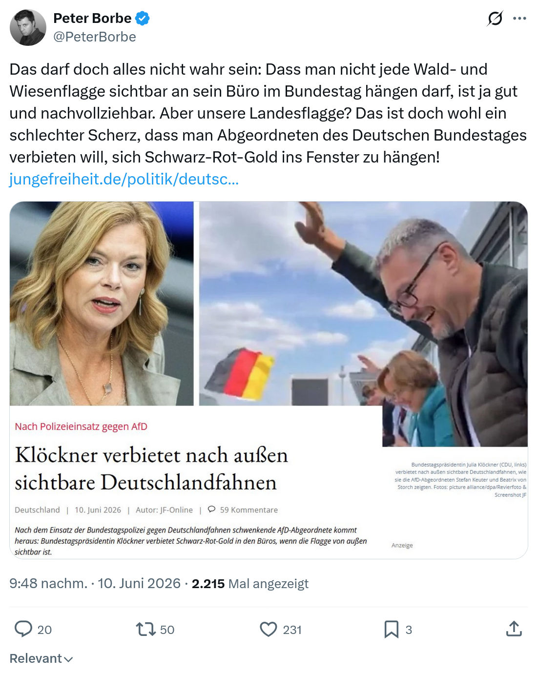 Peter Borbe: Das darf doch alles nicht wahr sein…