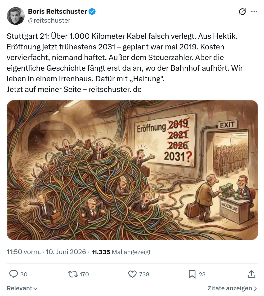 Boris Reitschuster: Stuttgart 21…