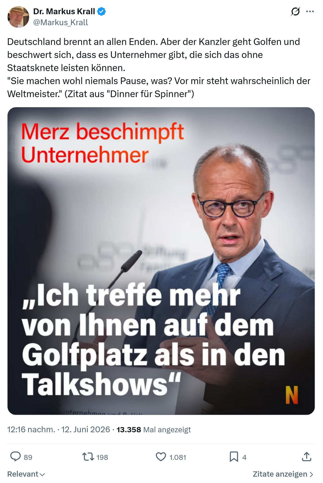 Markus Krall: Deutschland brennt an allen Enden…