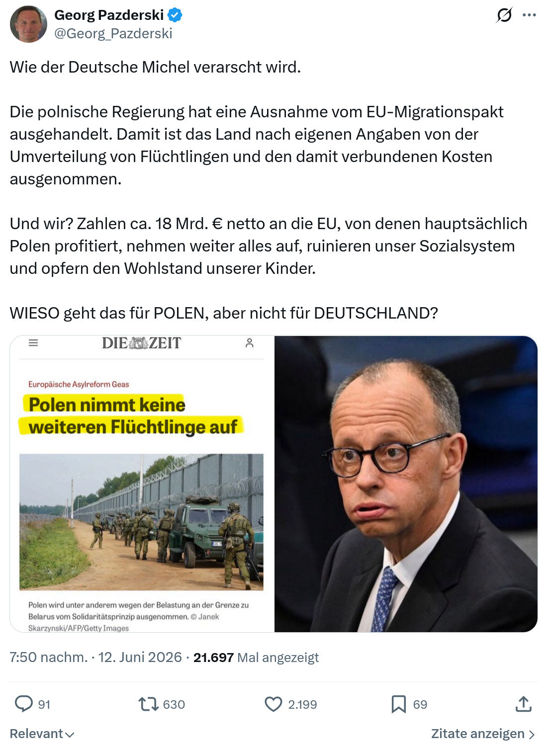 Georg Pazderski: Wie der Deutsche Michel verarscht wird…