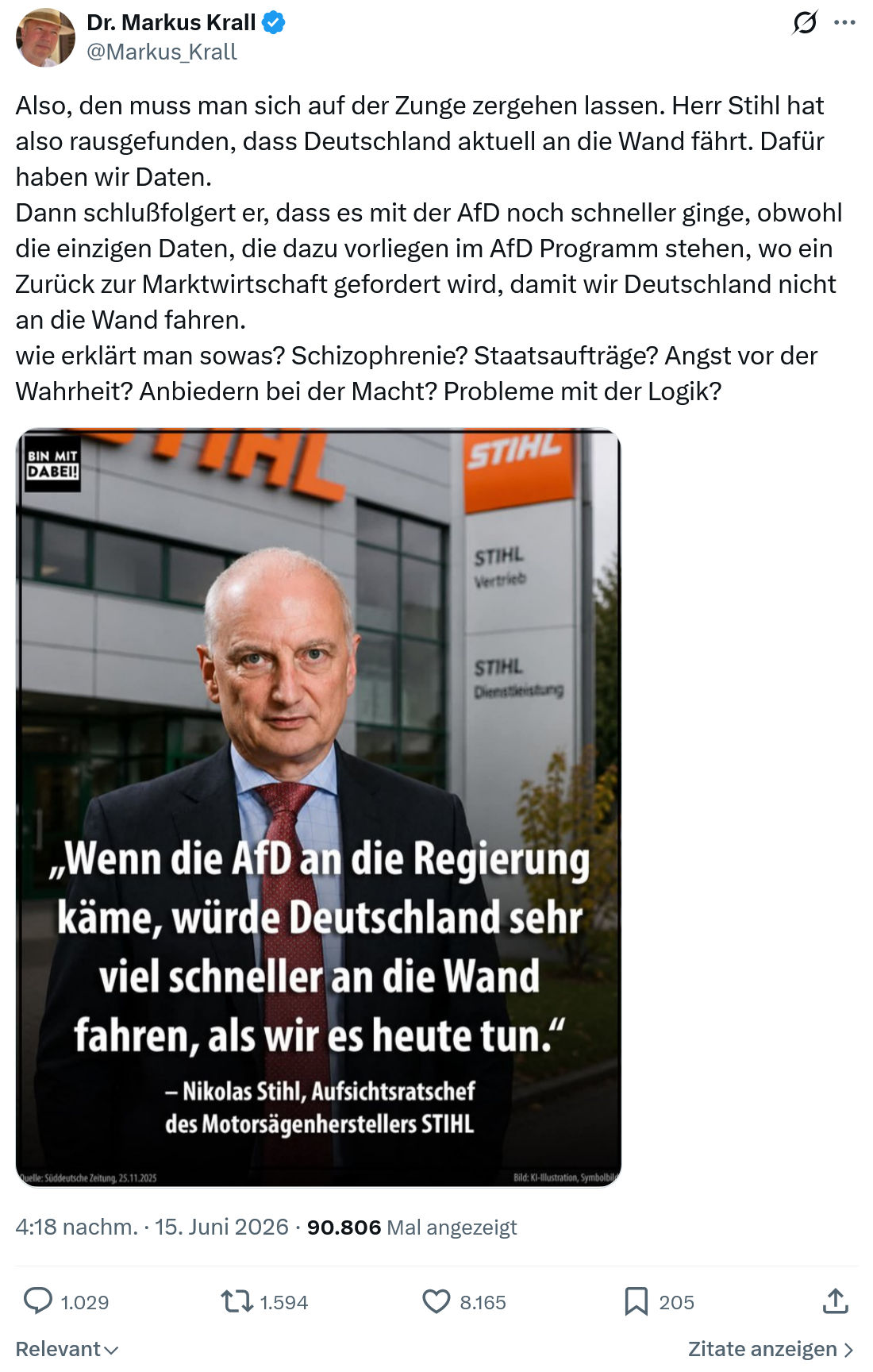 Markus Krall: Also, den muss man sich auf...