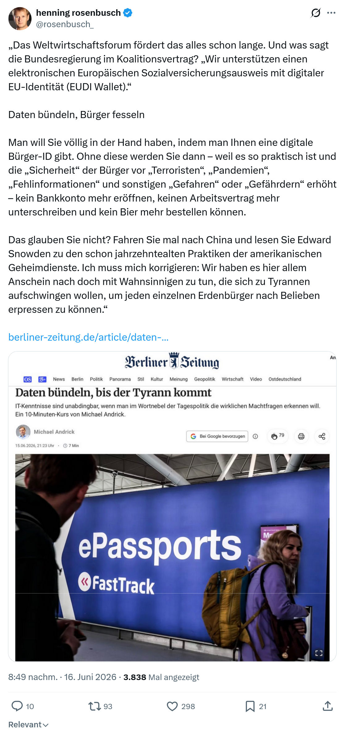 henning rosenbusch: Das Weltwirtschaftsforum fördert das alles schon lange...