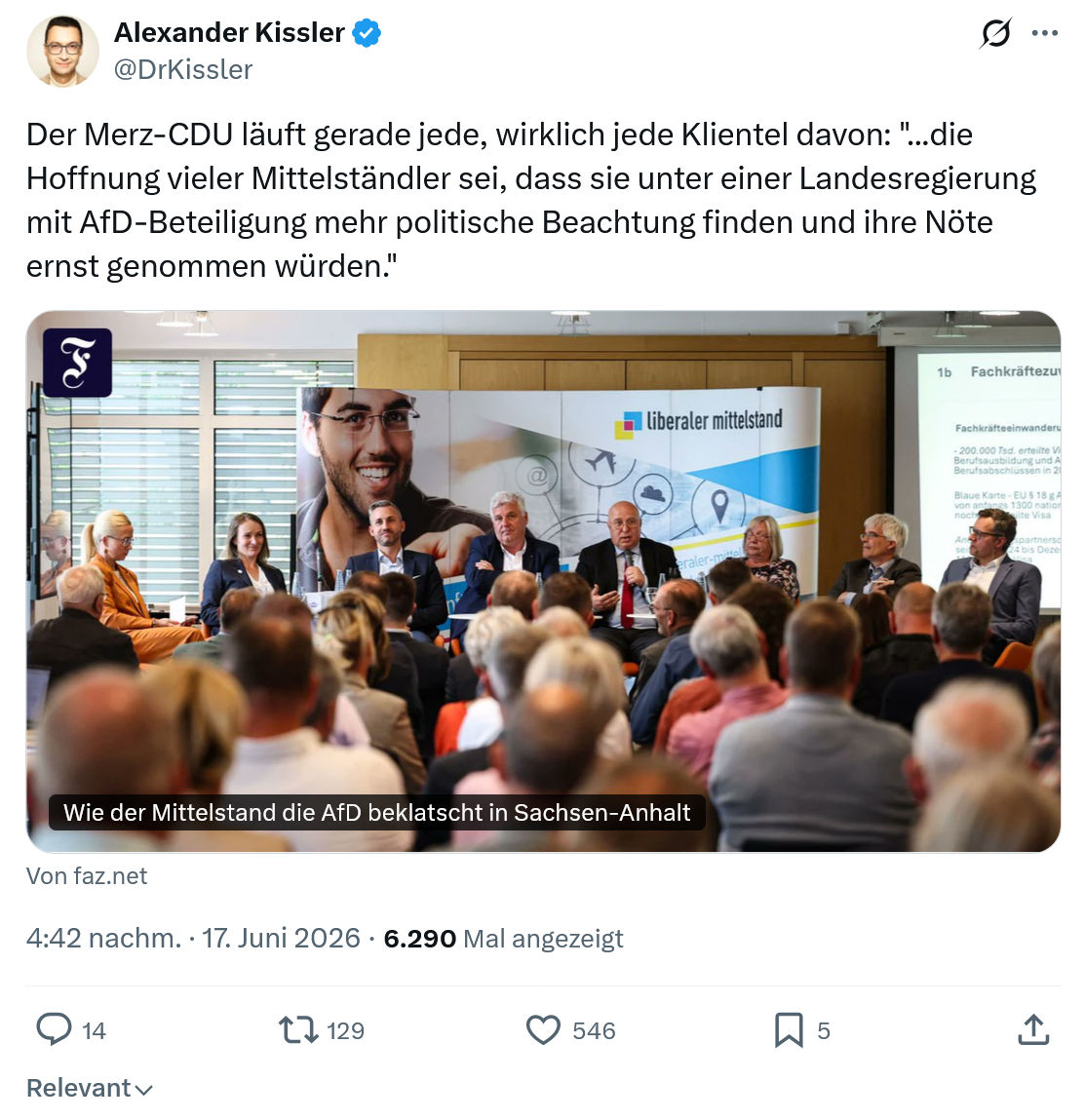 Alexander Kissler: Der Merz-CDU läuft gerade jede