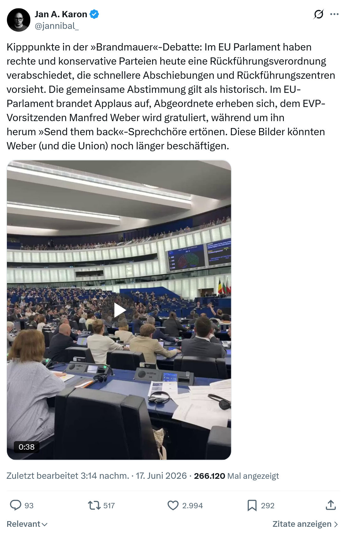 Jan A. Karon: Kipppunkte in der »Brandmauer«-Debatte...