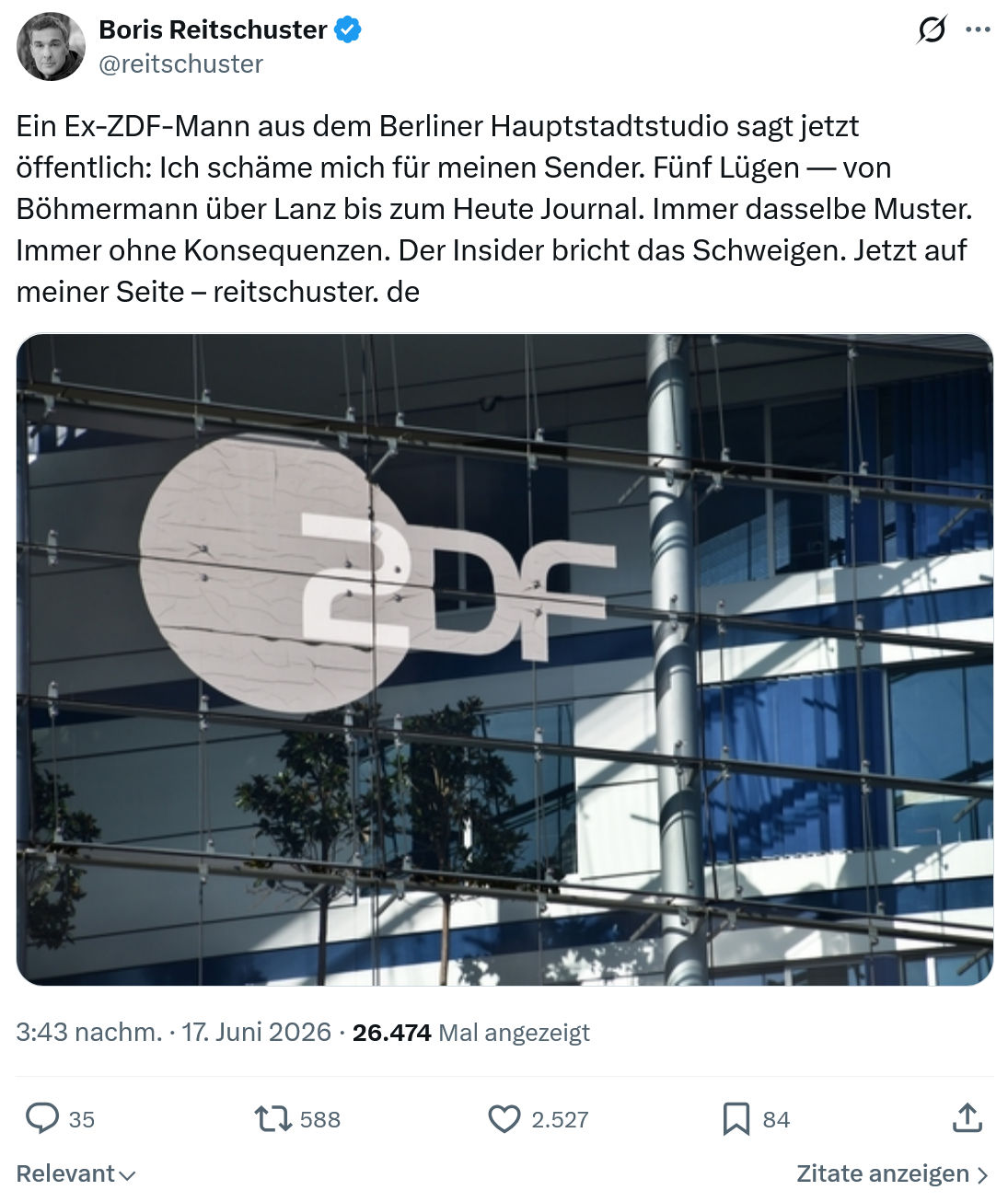 Boris Reitschuster: Ein Ex-ZDF-Mann aus dem Berliner ...