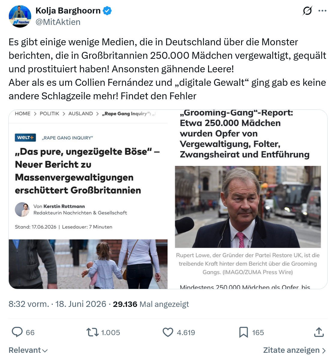 Kolja Barghoorn: Es gibt einige wenige Medien...