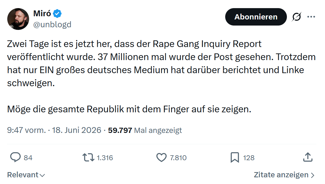 Miro Wolsfeld: Zwei Tage ist es jetzt her...