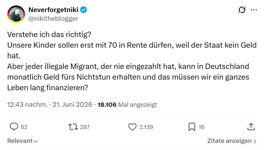 Neverforgetniki:Verstehe ich das richtig? Unsere ...