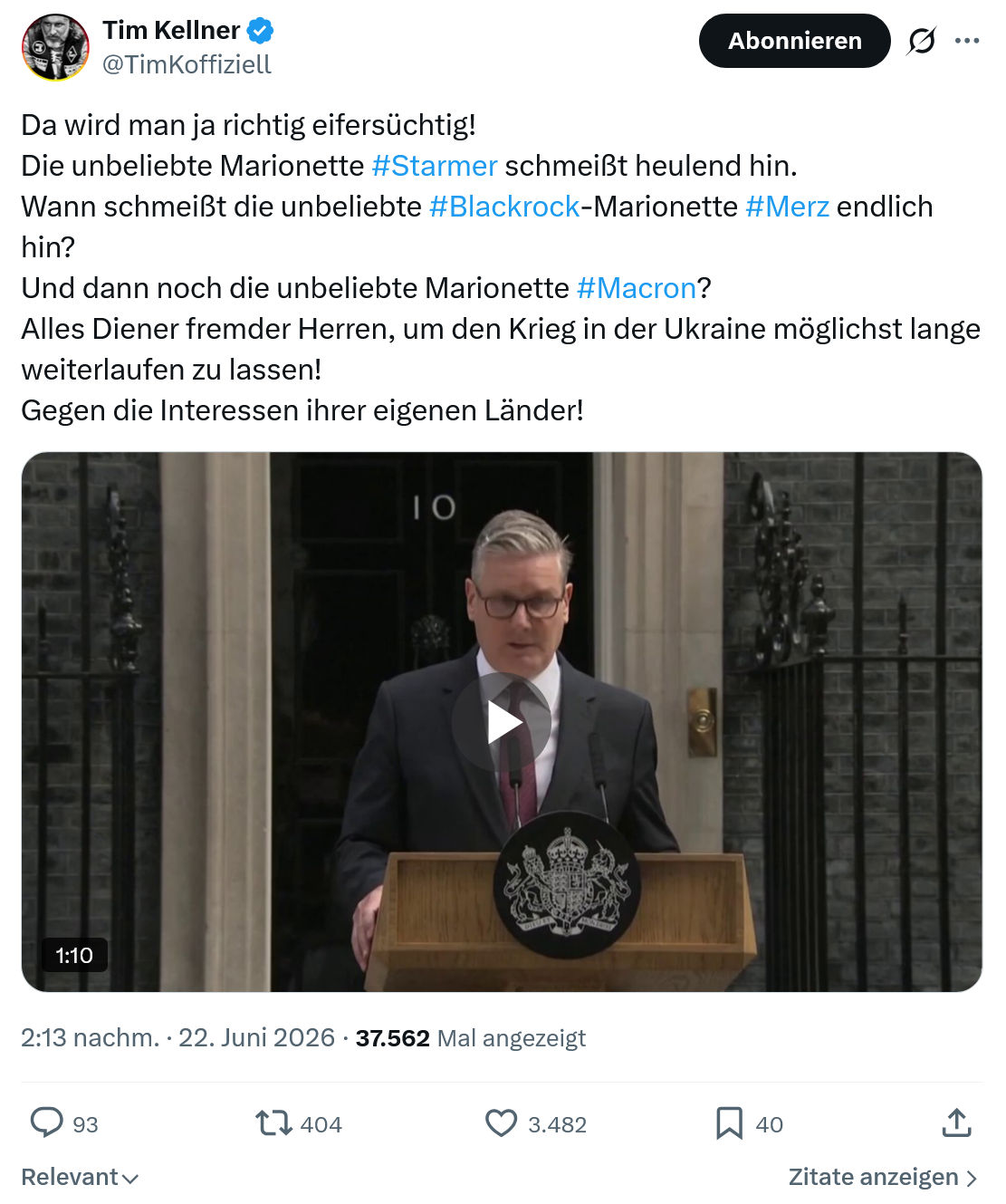 Tim Kellner: Da wird man ja richtig eifersüchtig...
