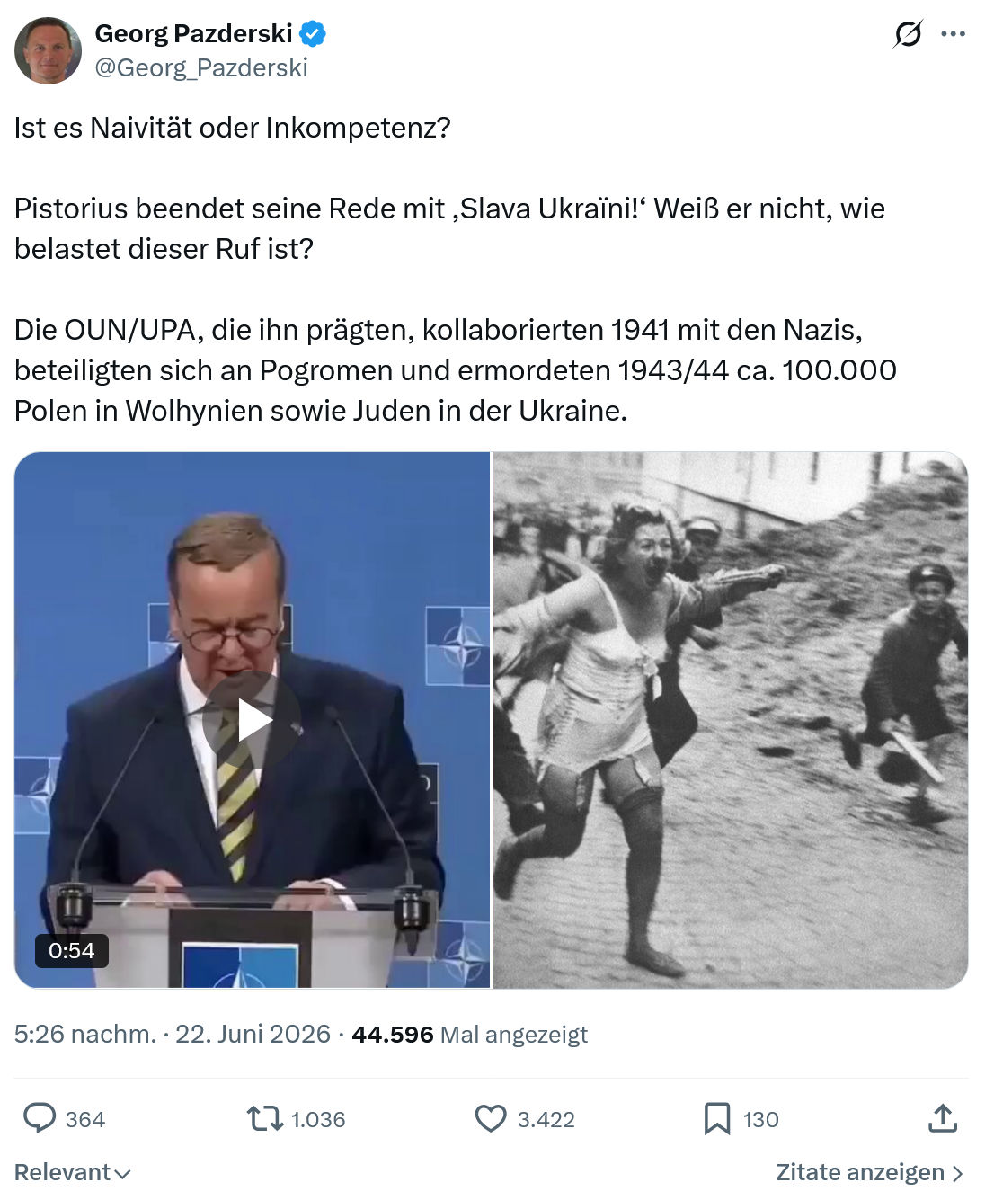 Georg Pazderski: Ist es Naivität oder Inkompetenz