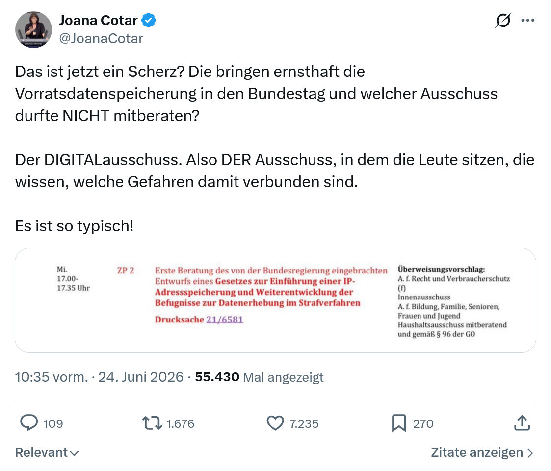 Joana Cotar: Das ist jetzt ein Scherz...