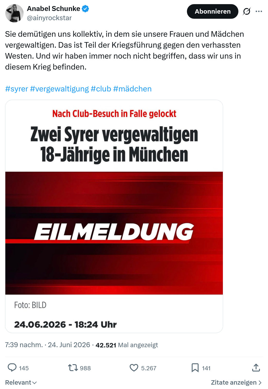 Anabel Schunke: Sie demütigen uns kollektiv, in...