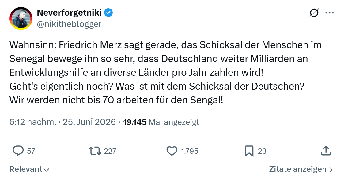 Neverforgetniki: Wahnsinn: Friedrich Merz sagt gerade...