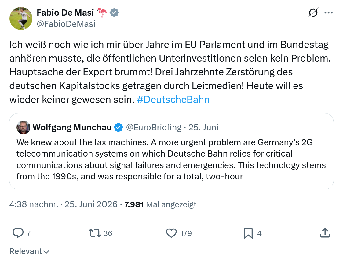 Fabio De Masi: Ich weiß noch wie ich mir...