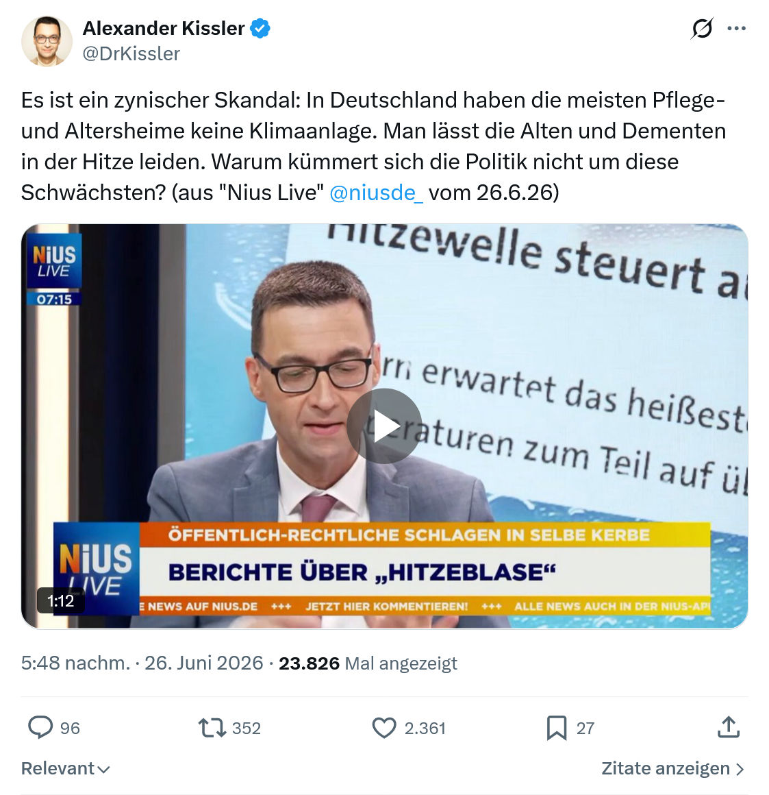 Alexander Kissler: Es ist ein zynischer Skandal...