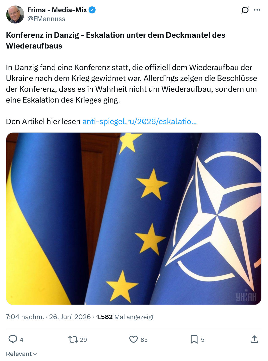 Friedrich Mannus: Konferenz in Danzig - Eskalation...