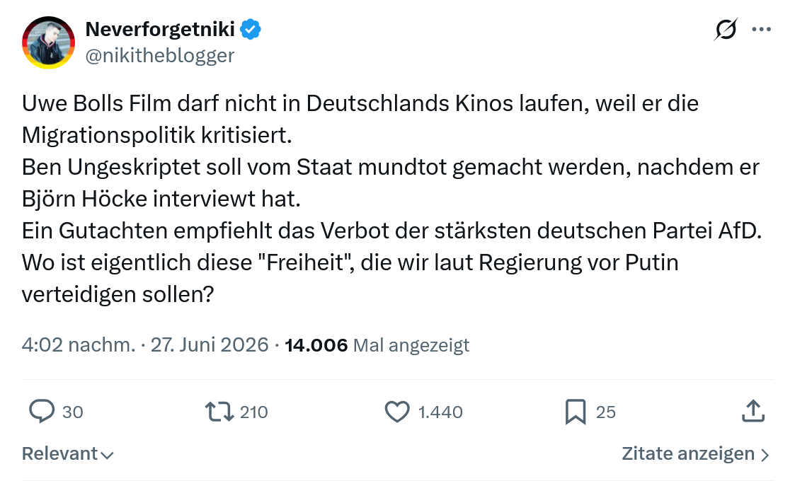 Neverforgetniki: Uwe Bolls Film darf nicht in...