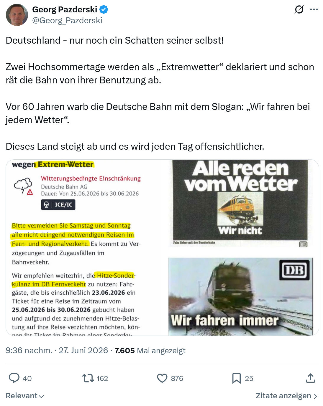 Georg Pazderski: Deutschland - nur noch ein Schatten...