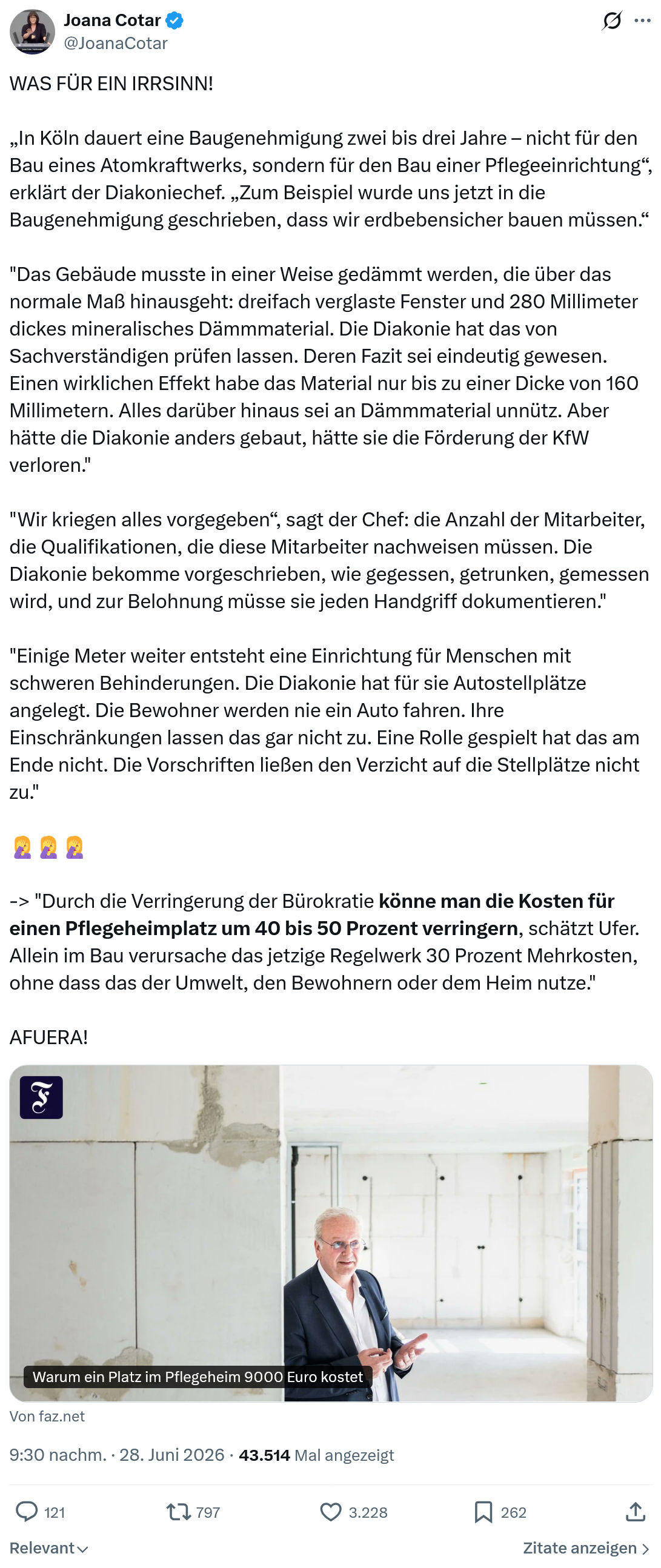 Joana Cotar: WAS FÜR EIN IRRSINN!