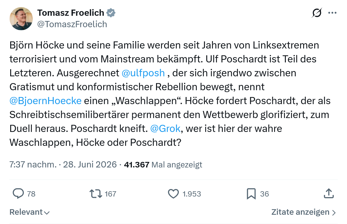 Tomasz Froelich: Björn Höcke und seine Familie...