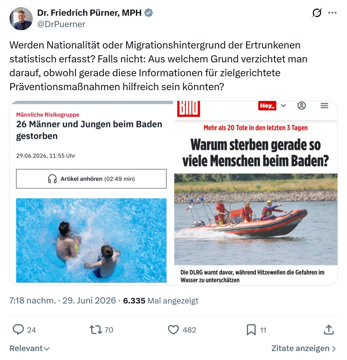 Friedrich Pürner: Werden Nationalität oder Migrationshintergrund...
