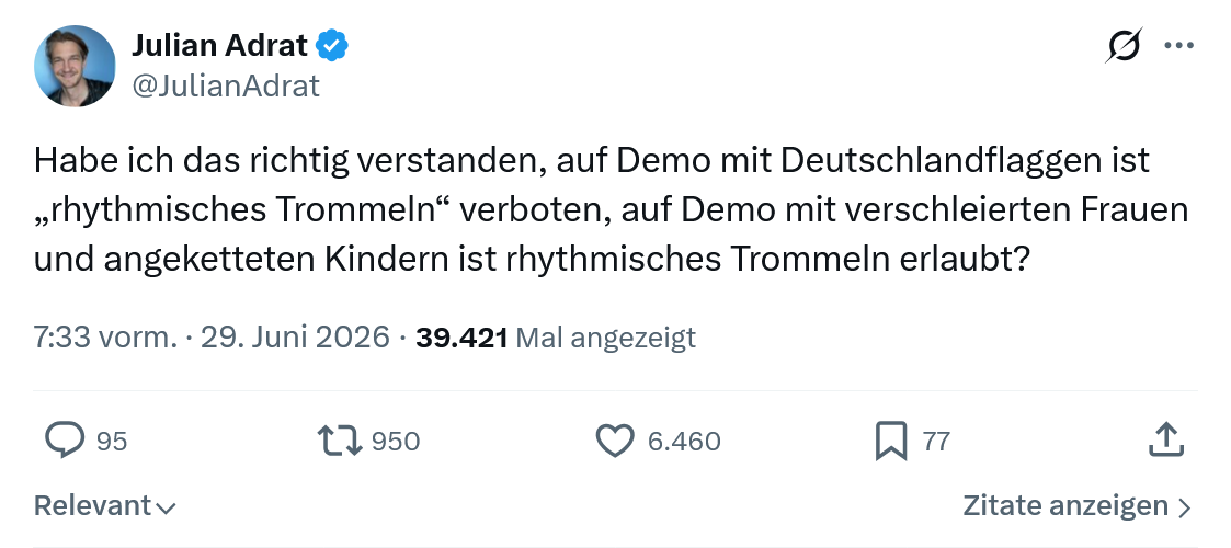 Julian Adrat: Habe ich das richtig verstanden...