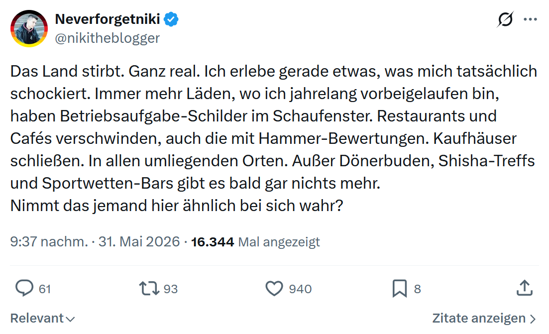 Neverforgetniki: Das Land stirbt…